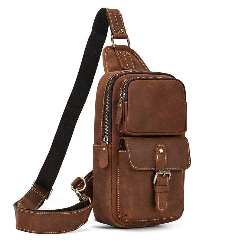 Genuine Leather Coin Pouch Short Cowhide Purse for Men