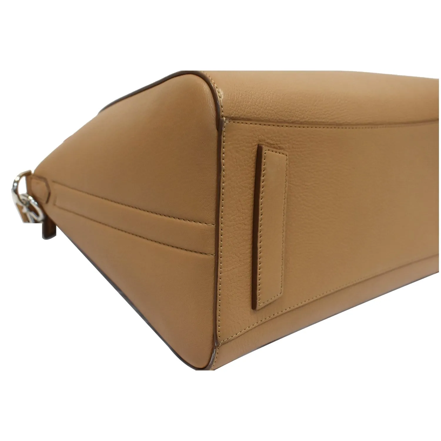 GIVENCHY Antigona Medium Leather Shoulder Bag Beige