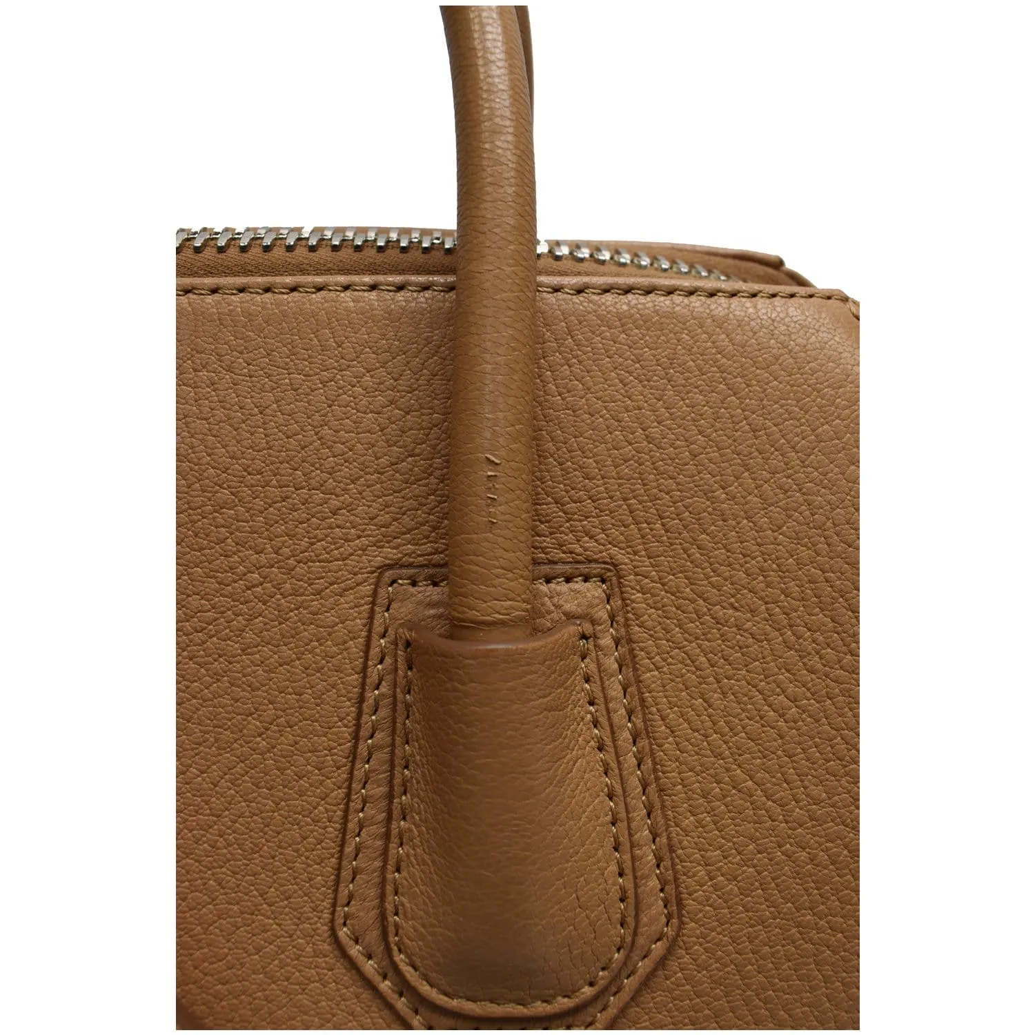 GIVENCHY Antigona Medium Leather Shoulder Bag Beige