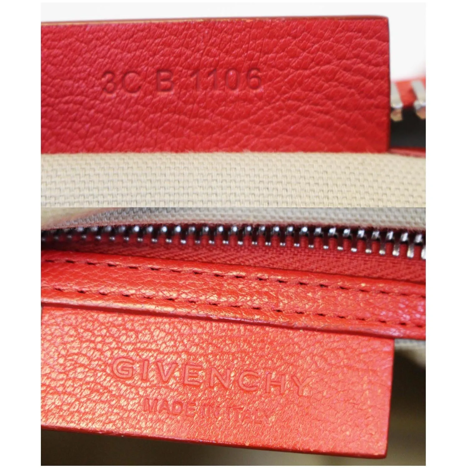 GIVENCHY Antigona Small Calfskin Leather Shoulder Bag Red