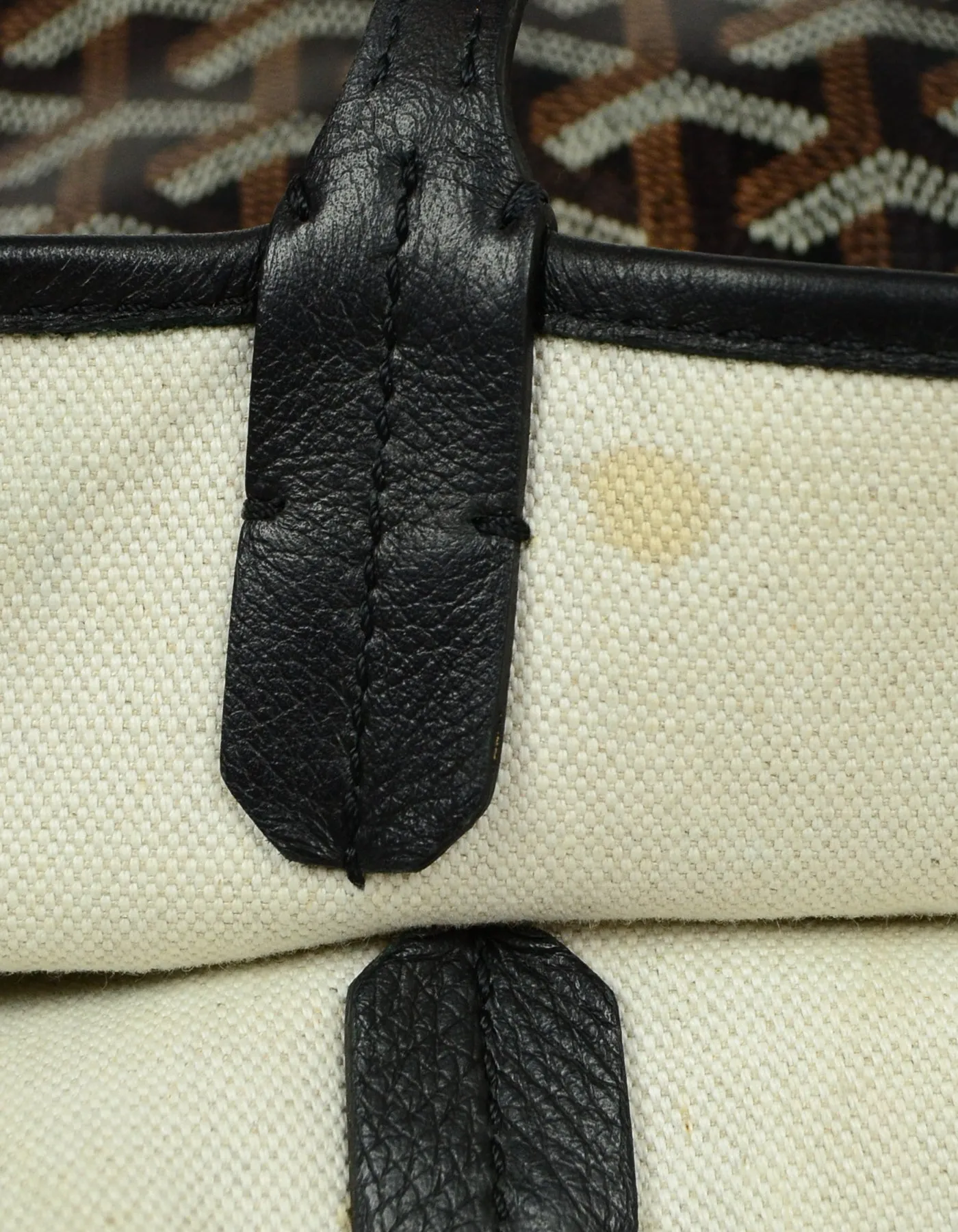 Goyard Black Canvas Goyardine Saint Louis PM Tote Bag w/ Insert