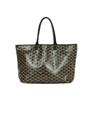 Goyard Black Canvas Goyardine Saint Louis PM Tote Bag w/ Insert