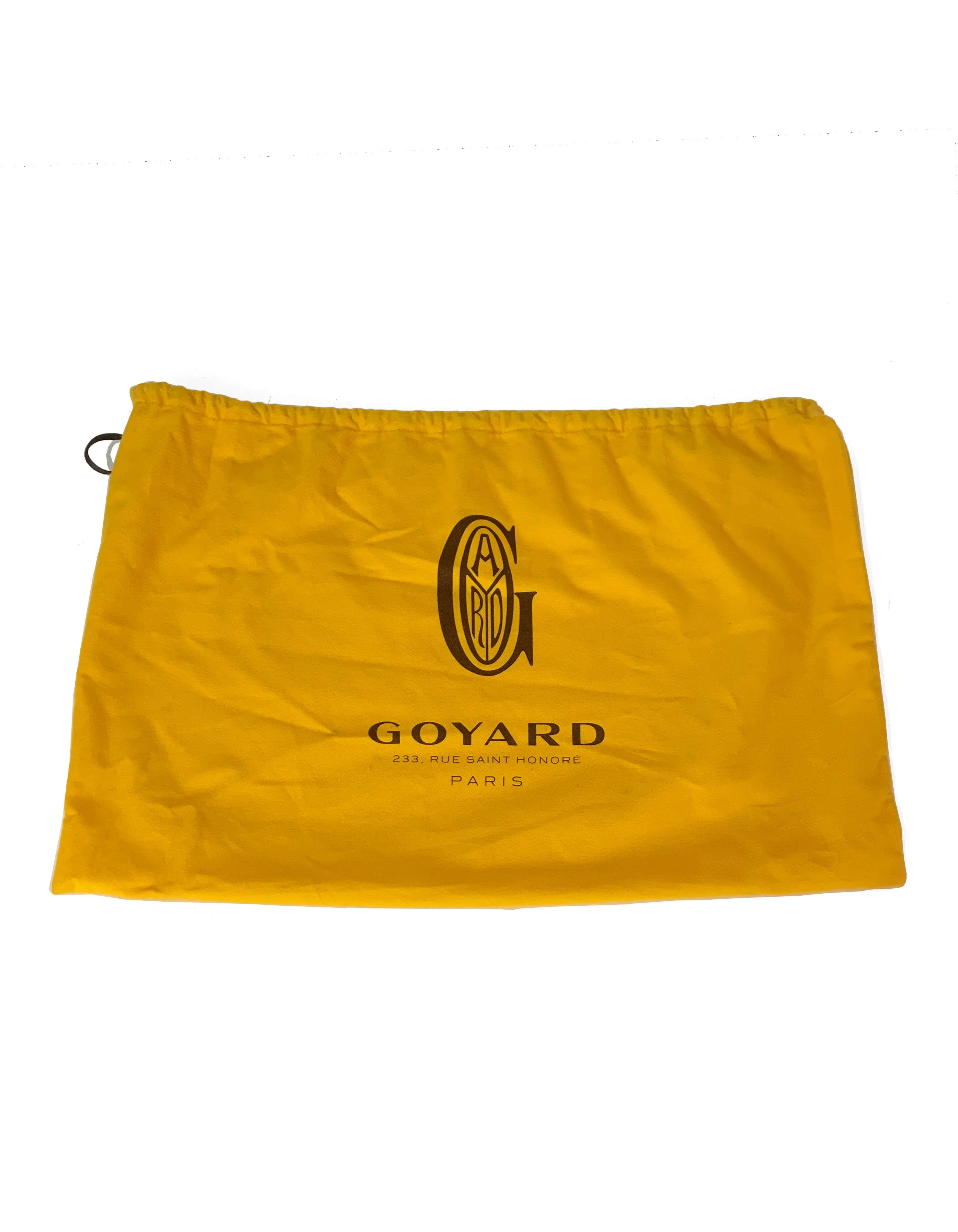 Goyard COLLECTORS White Goyardine Saint Louis PM Tote w/ Stripe & Crown