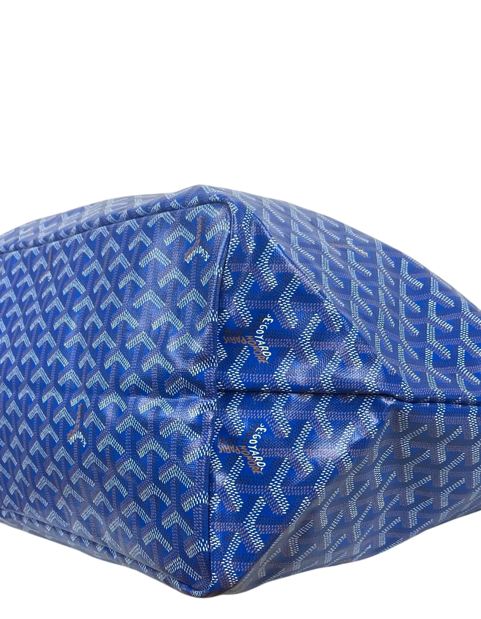 Goyard NEW Sky Blue Goyardine St. Louis GM Tote