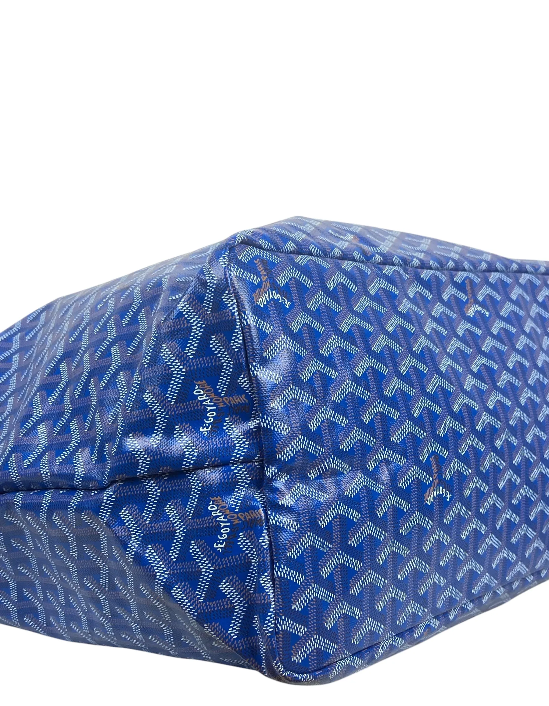 Goyard NEW Sky Blue Goyardine St. Louis GM Tote