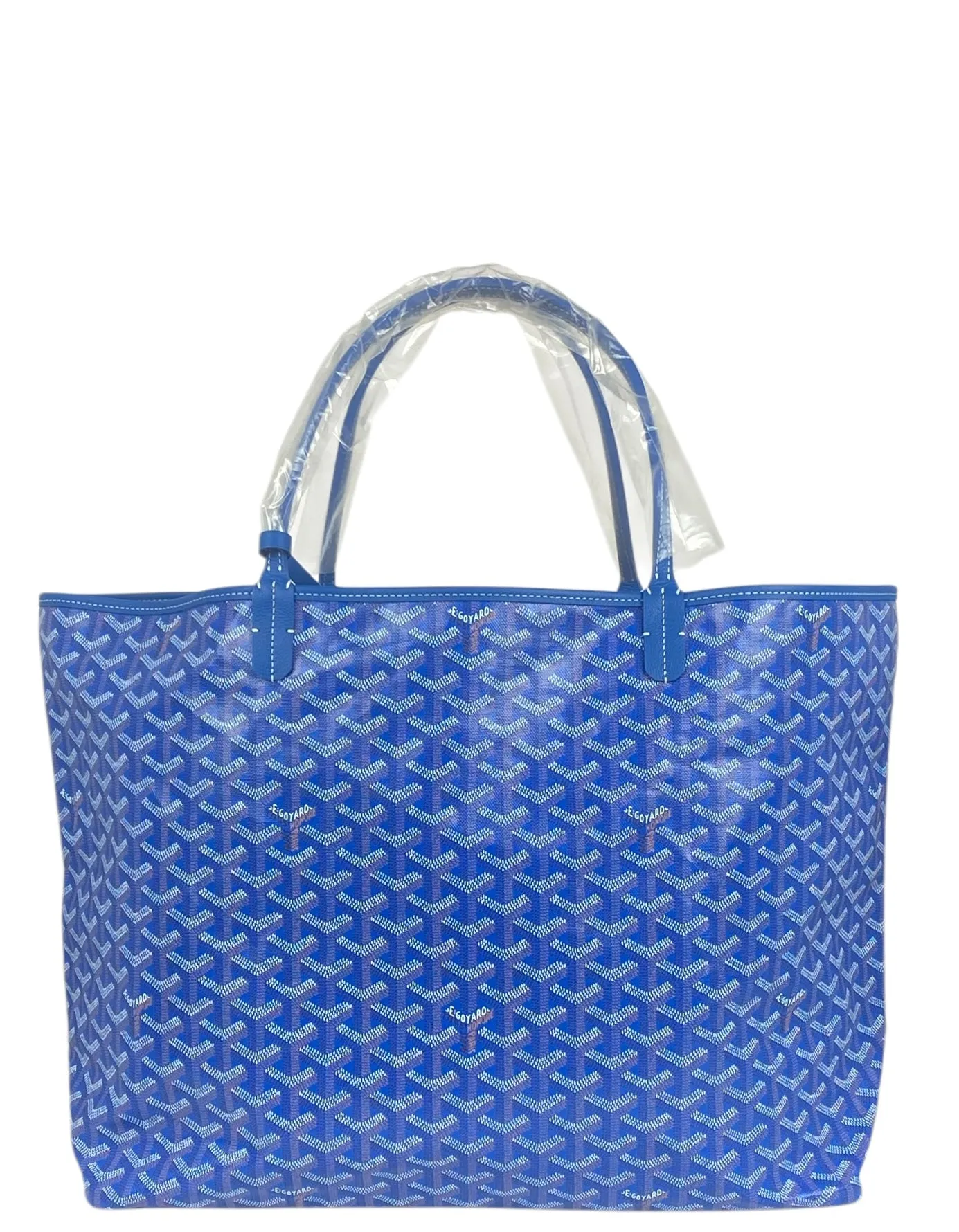 Goyard NEW Sky Blue Goyardine St. Louis GM Tote
