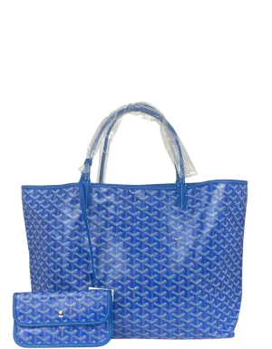 Goyard NEW Sky Blue Goyardine St. Louis GM Tote