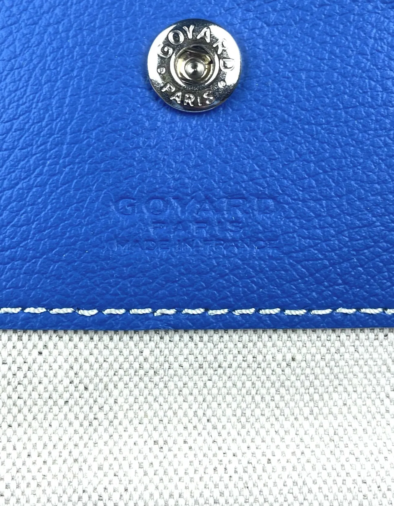 Goyard NEW Sky Blue Goyardine St. Louis GM Tote