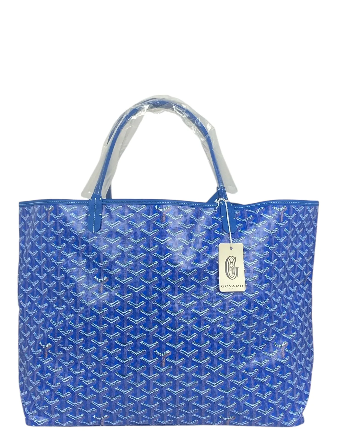 Goyard NEW Sky Blue Goyardine St. Louis GM Tote