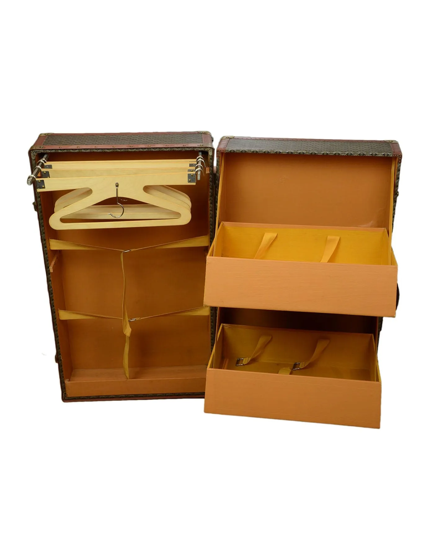 Goyard Vintage Brown & Grey Monogram Mini Wardrobe