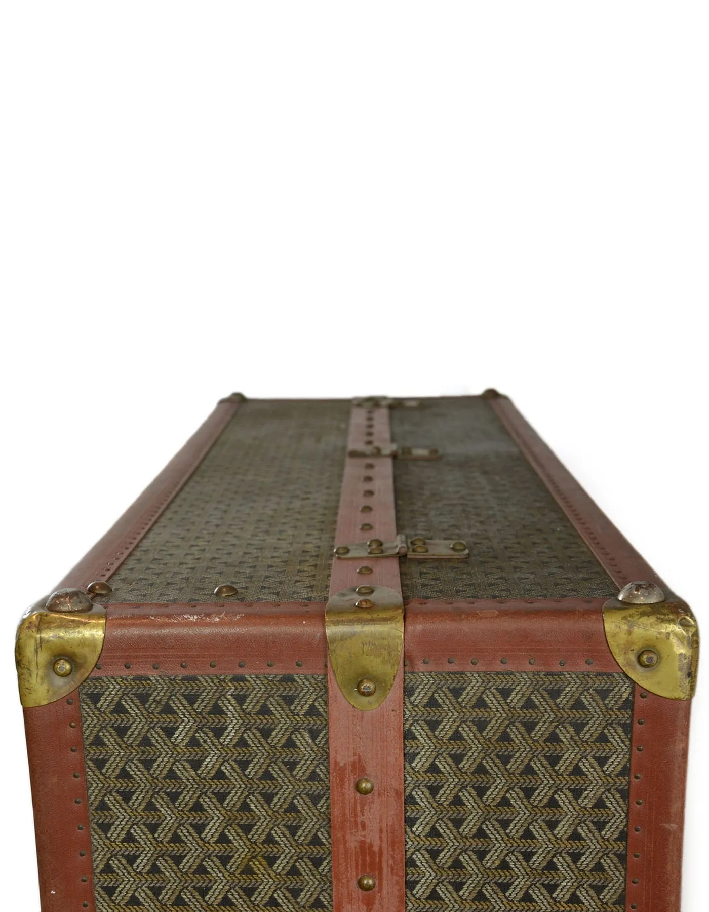 Goyard Vintage Brown & Grey Monogram Mini Wardrobe