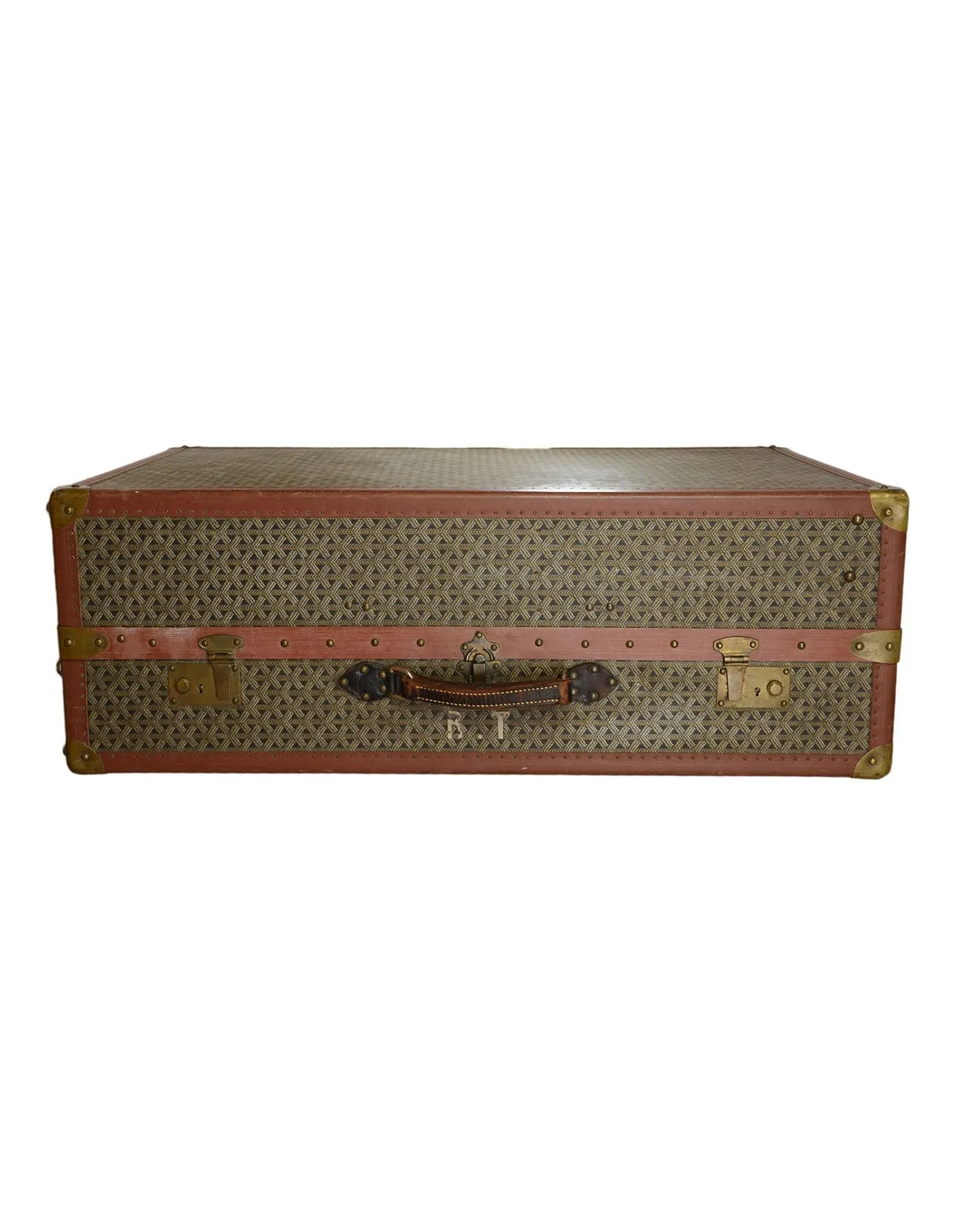 Goyard Vintage Brown & Grey Monogram Mini Wardrobe