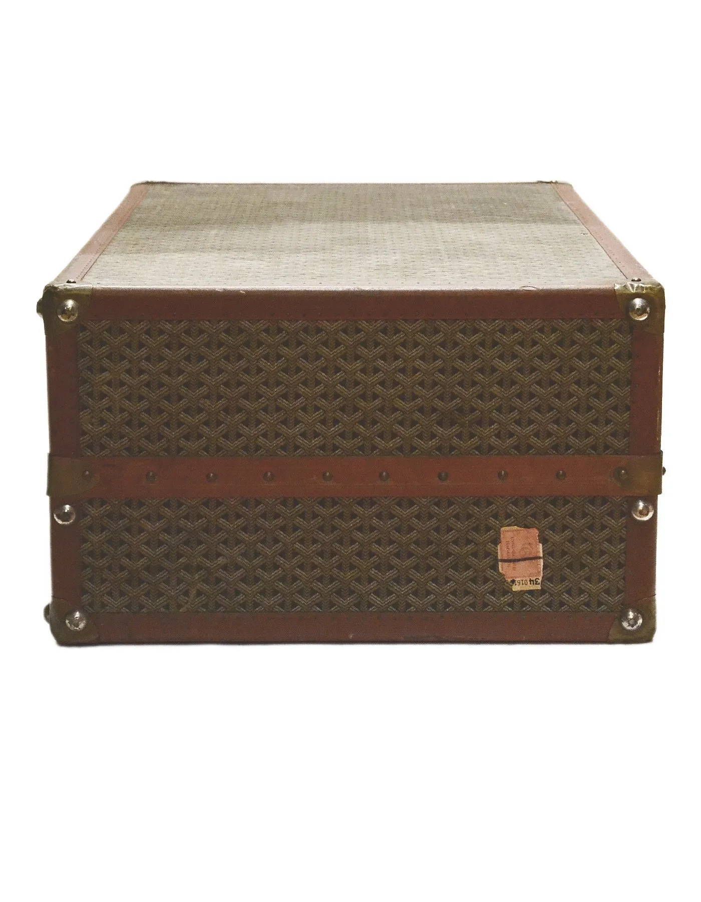 Goyard Vintage Brown & Grey Monogram Mini Wardrobe