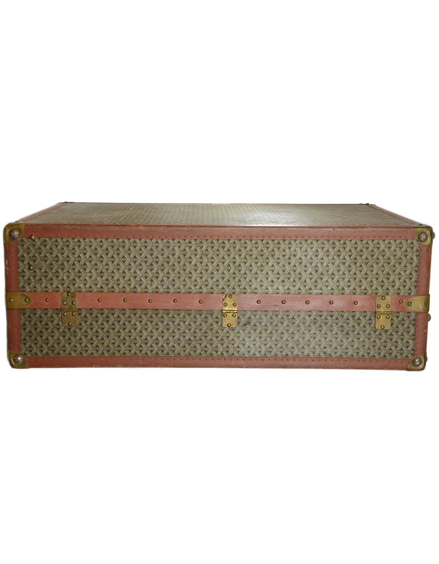 Goyard Vintage Brown & Grey Monogram Mini Wardrobe