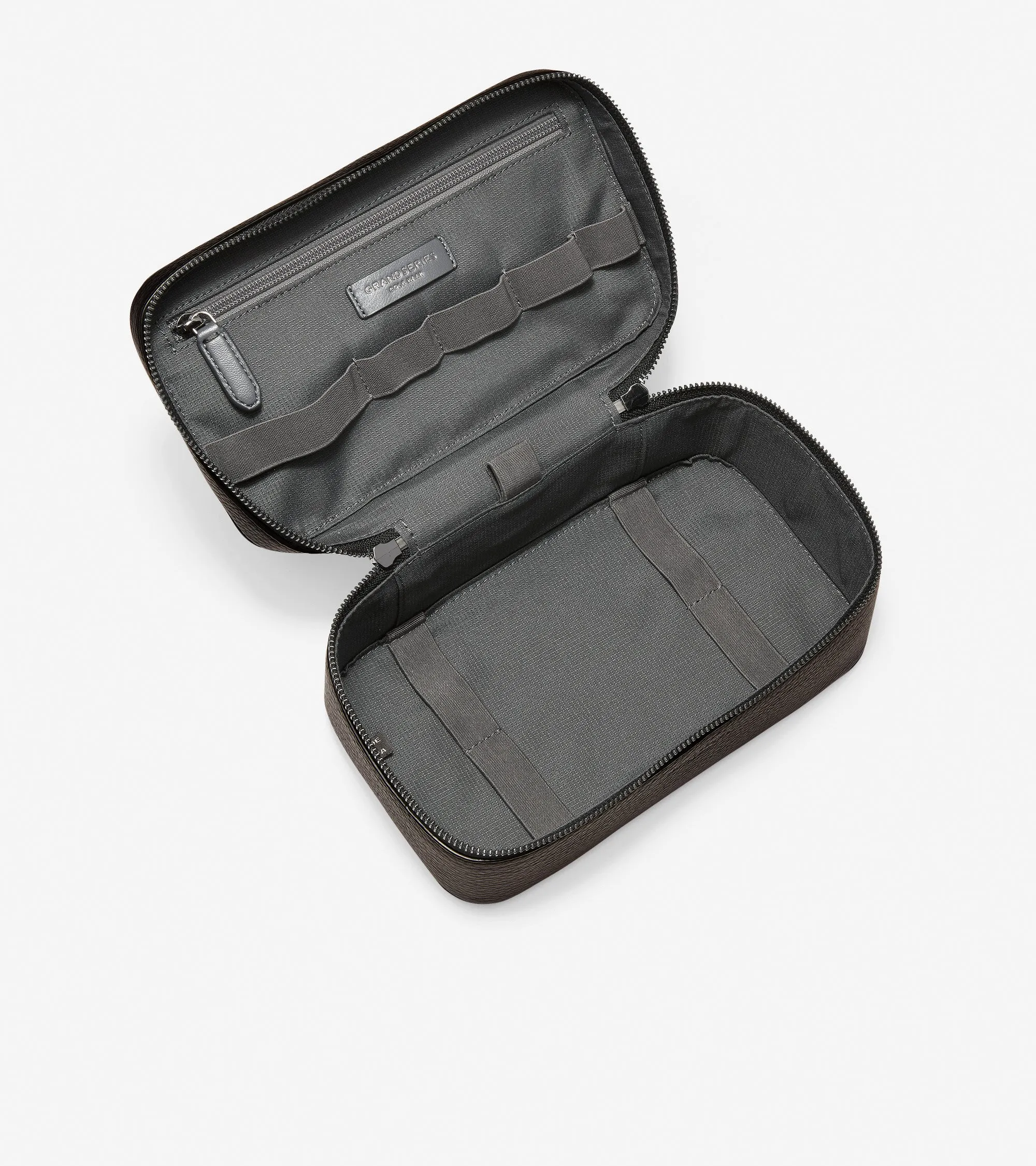 GRANDSERIES Leather Zip Around Travel Case Men's