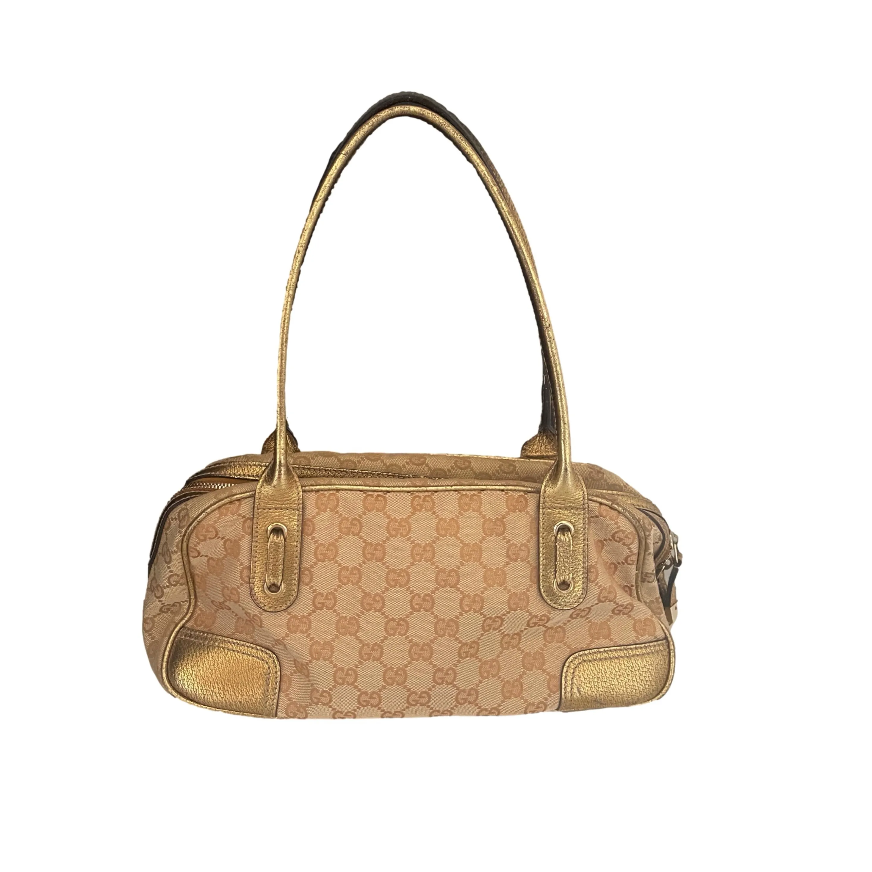 Gucci Beige Monogram Shoulder Bag