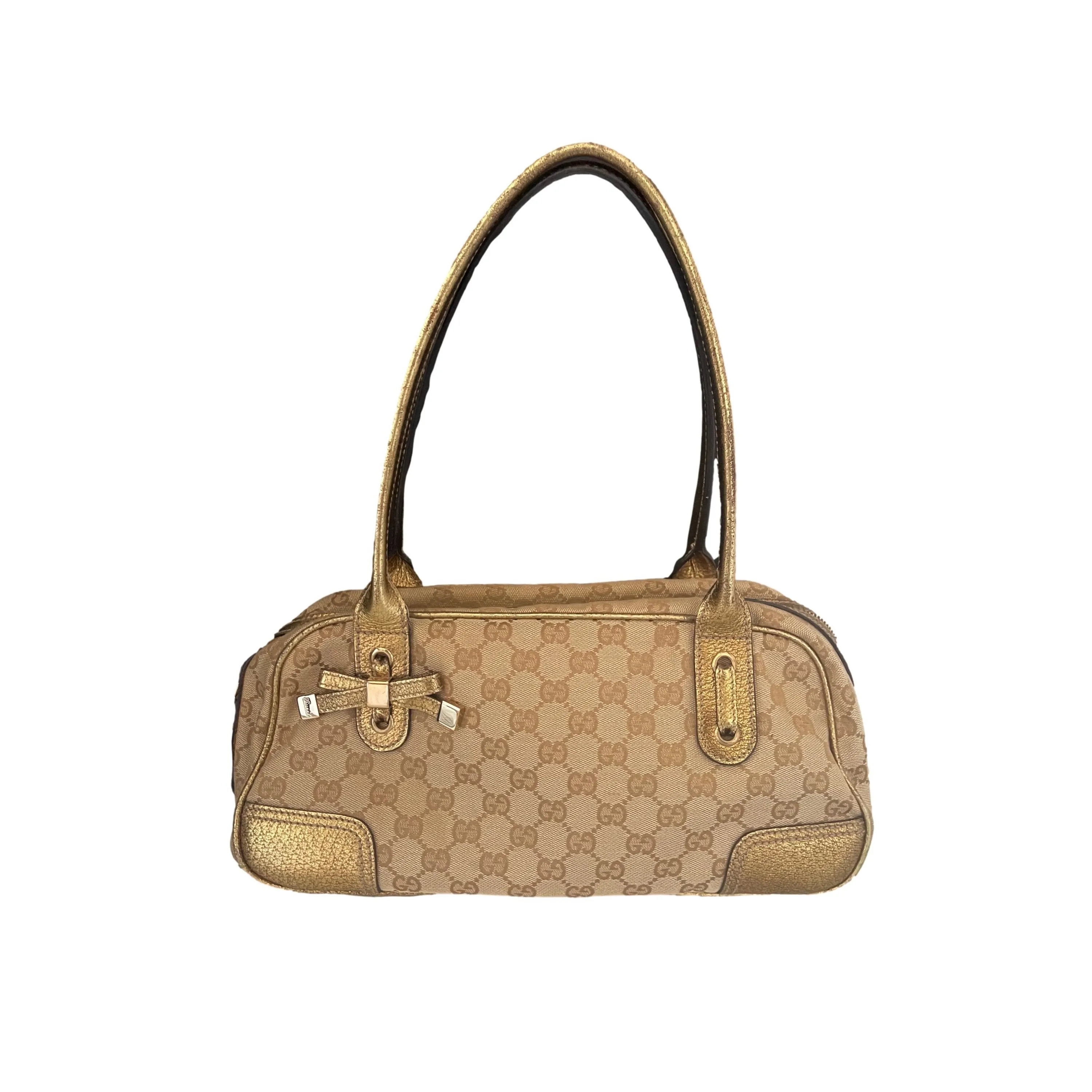 Gucci Beige Monogram Shoulder Bag