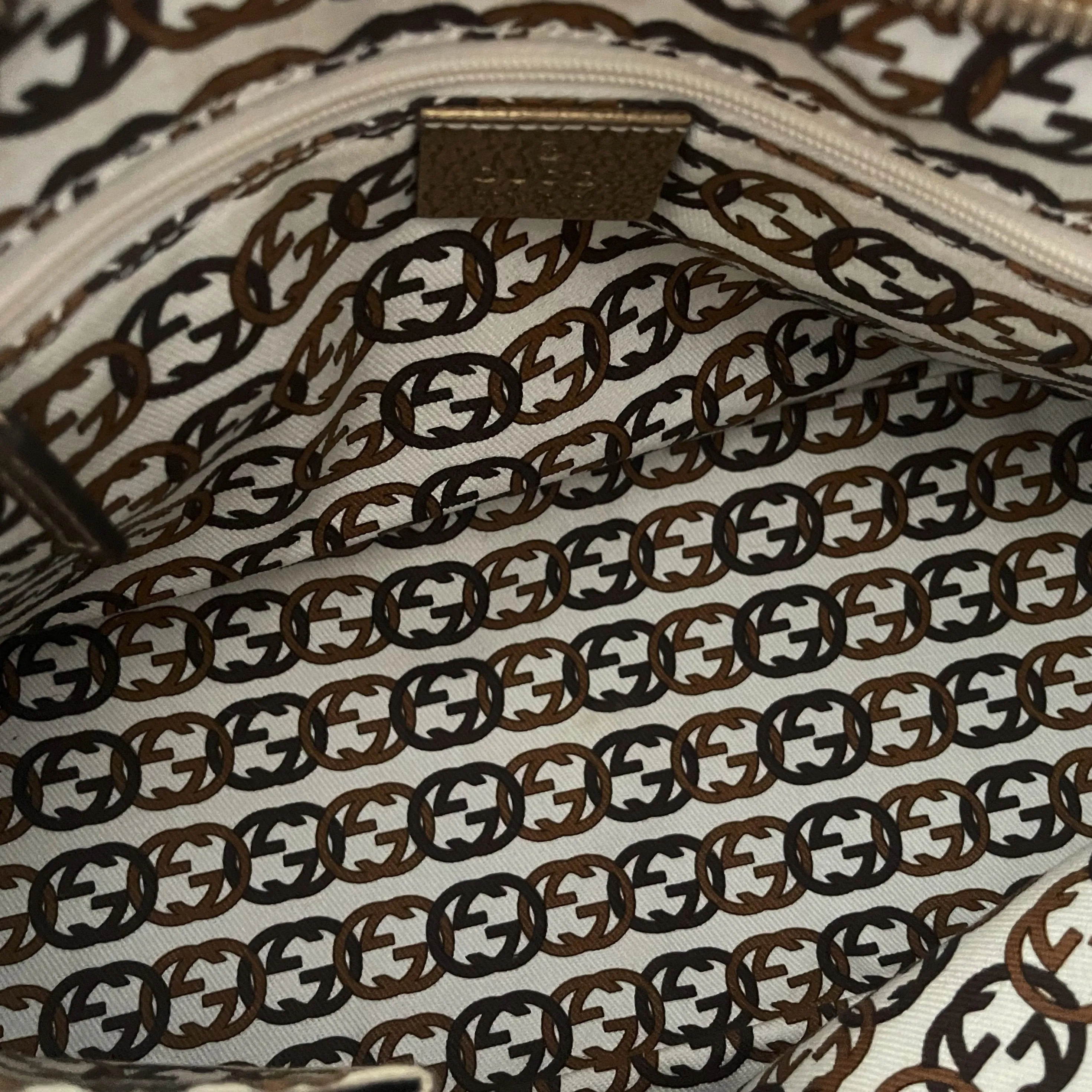 Gucci Beige Monogram Shoulder Bag