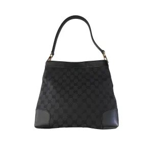 Gucci Black Monogram Shoulder Bag