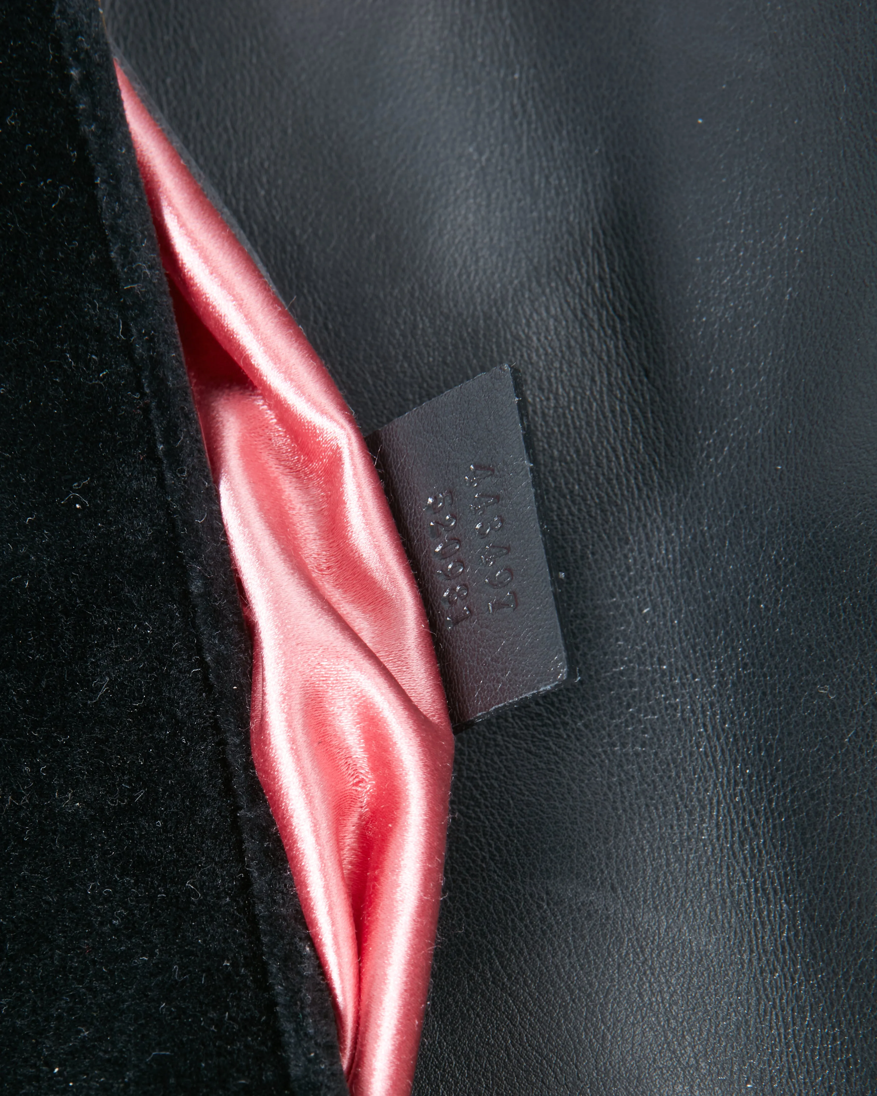 Gucci Black Velvet Marmont Small Matelassé Bag