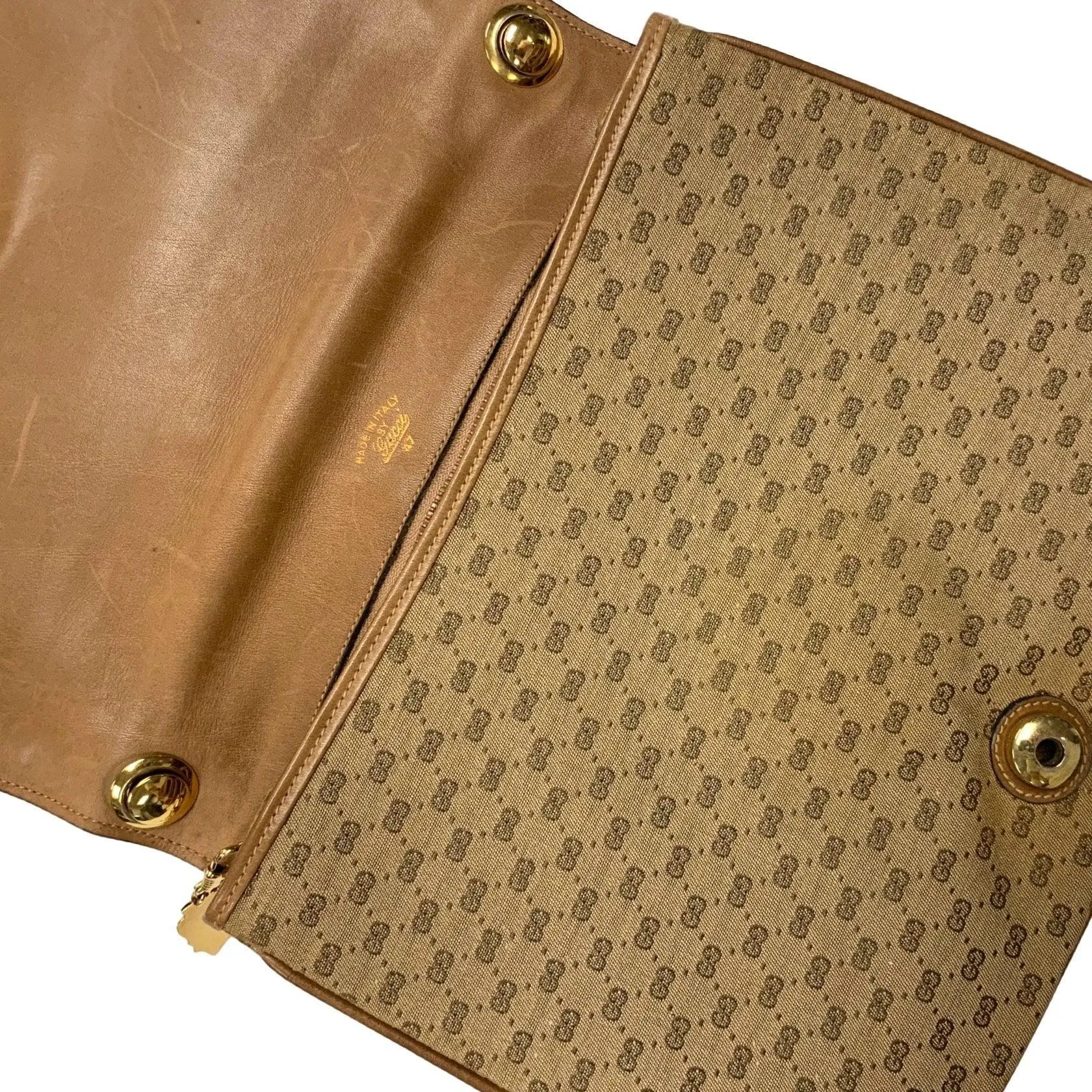 Gucci Brown Large Logo Shoulder Bag