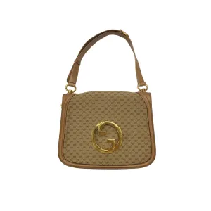 Gucci Brown Large Logo Shoulder Bag