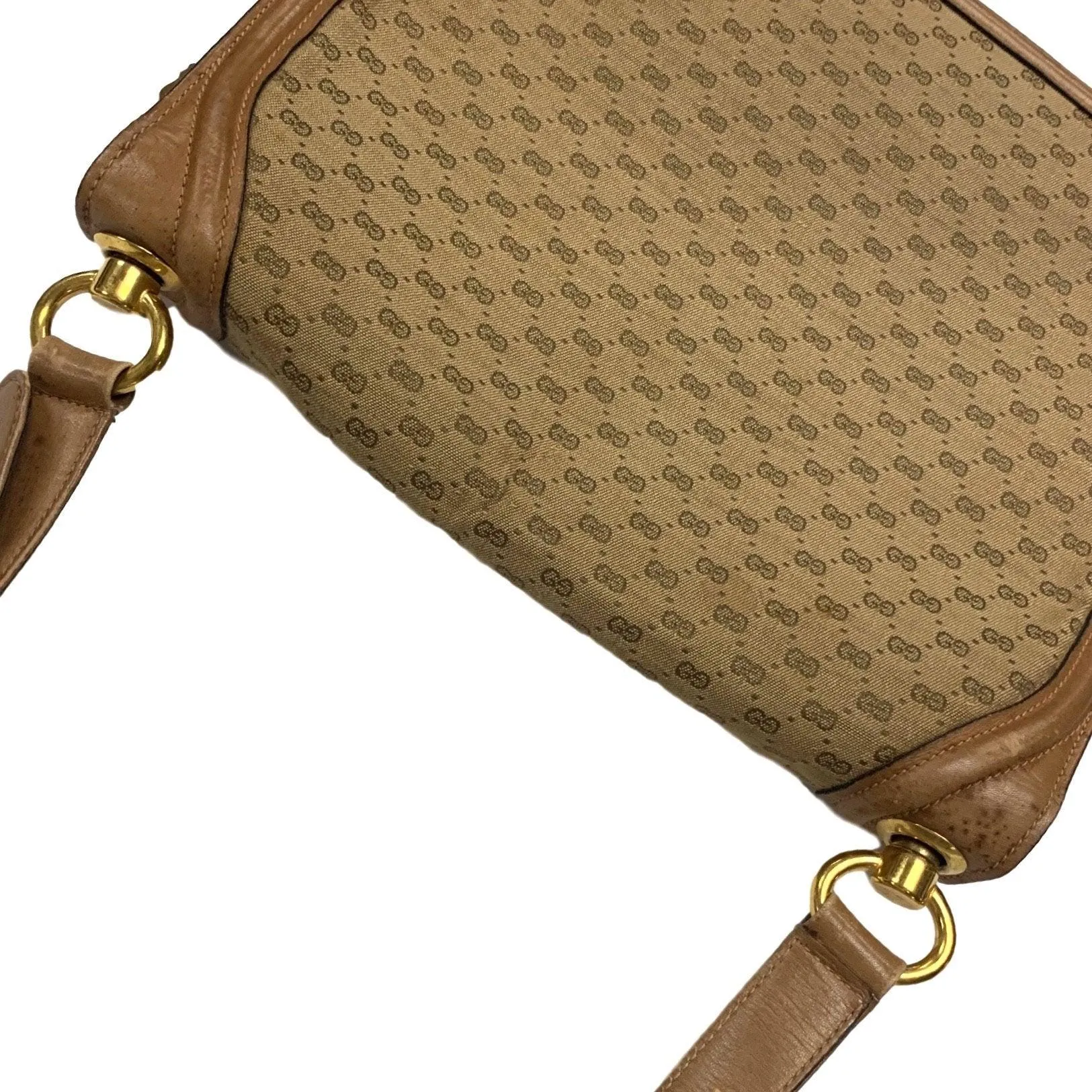 Gucci Brown Large Logo Shoulder Bag