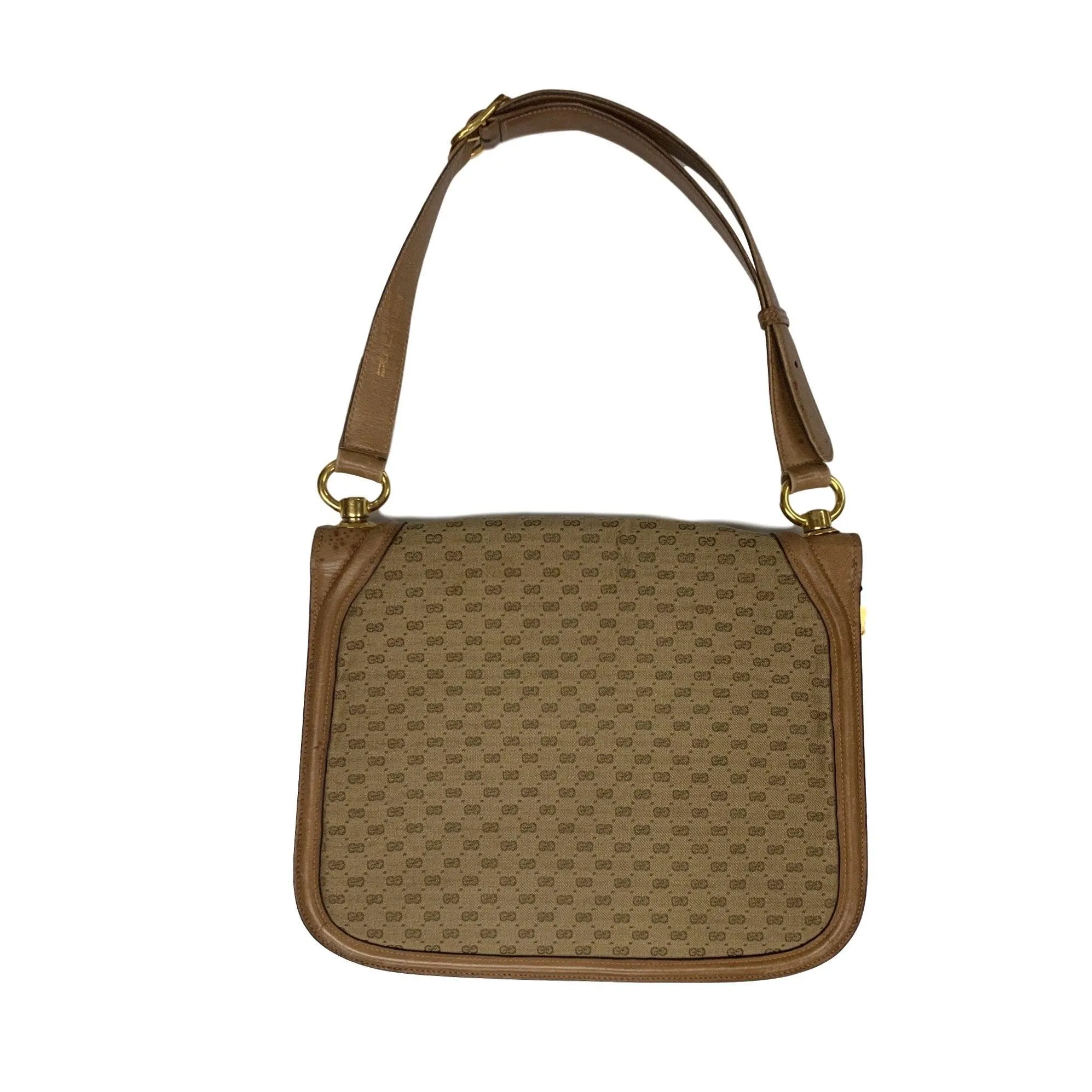 Gucci Brown Large Logo Shoulder Bag