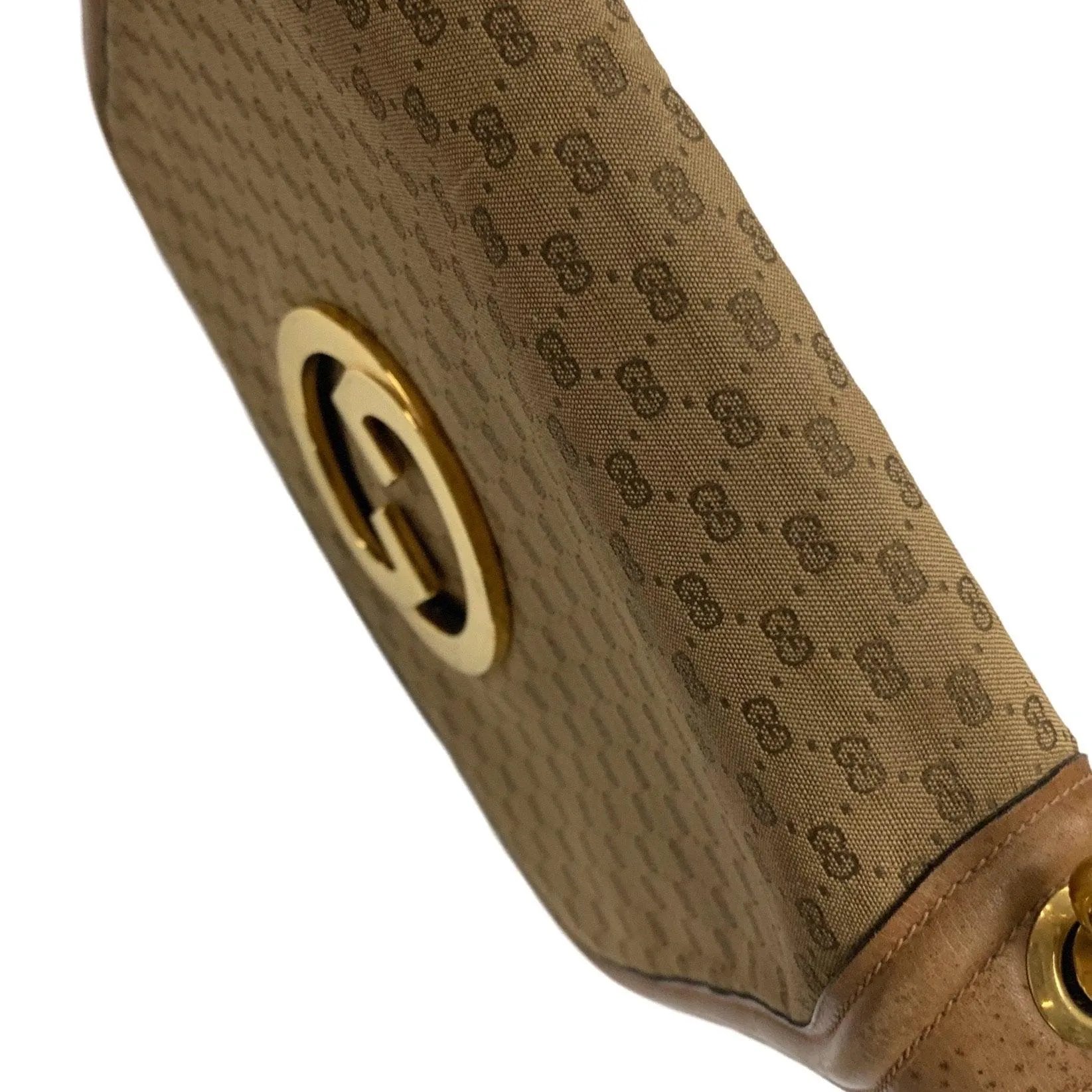 Gucci Brown Large Logo Shoulder Bag