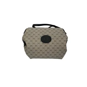 Gucci Brown Monogram Cylinder Bag