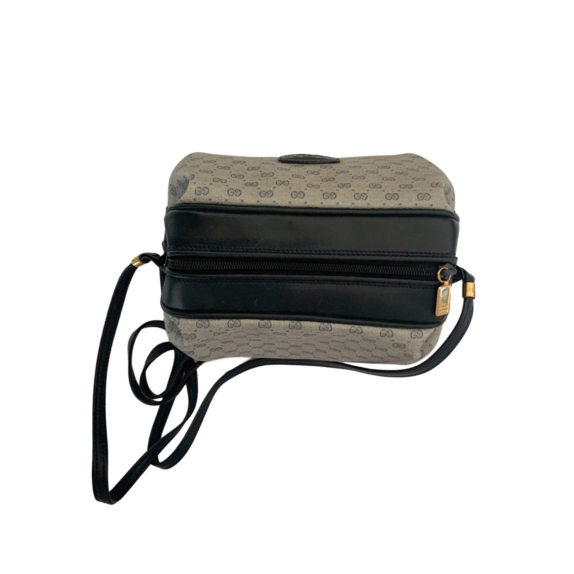 Gucci Brown Monogram Cylinder Bag