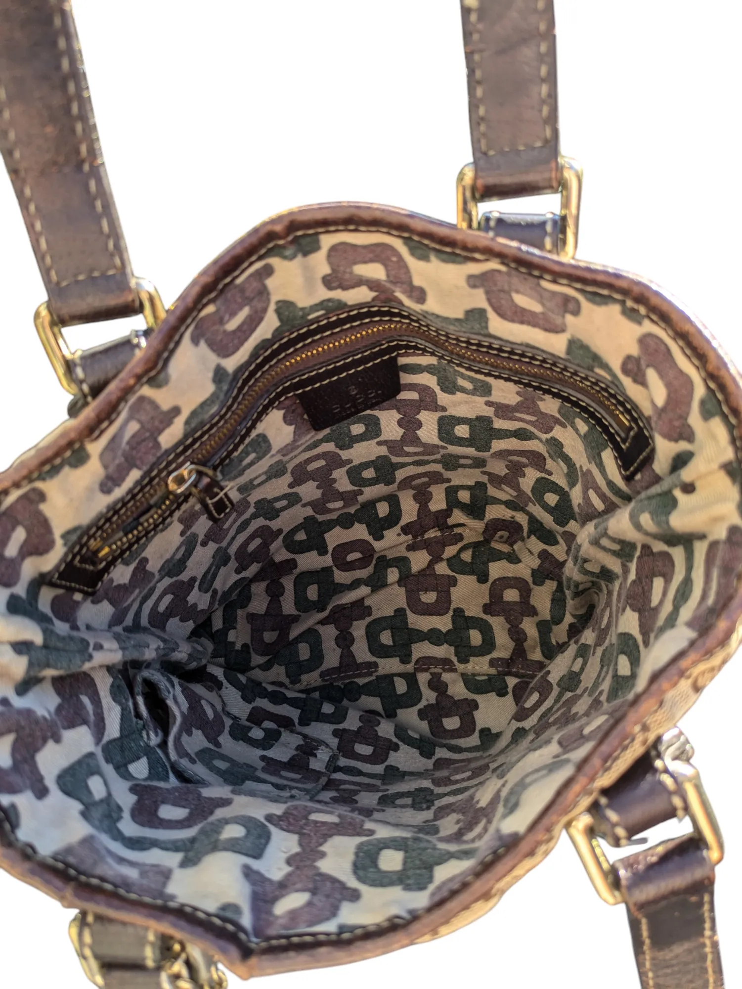 Gucci GG Canvas Mushroom Embroidered Tote Bag