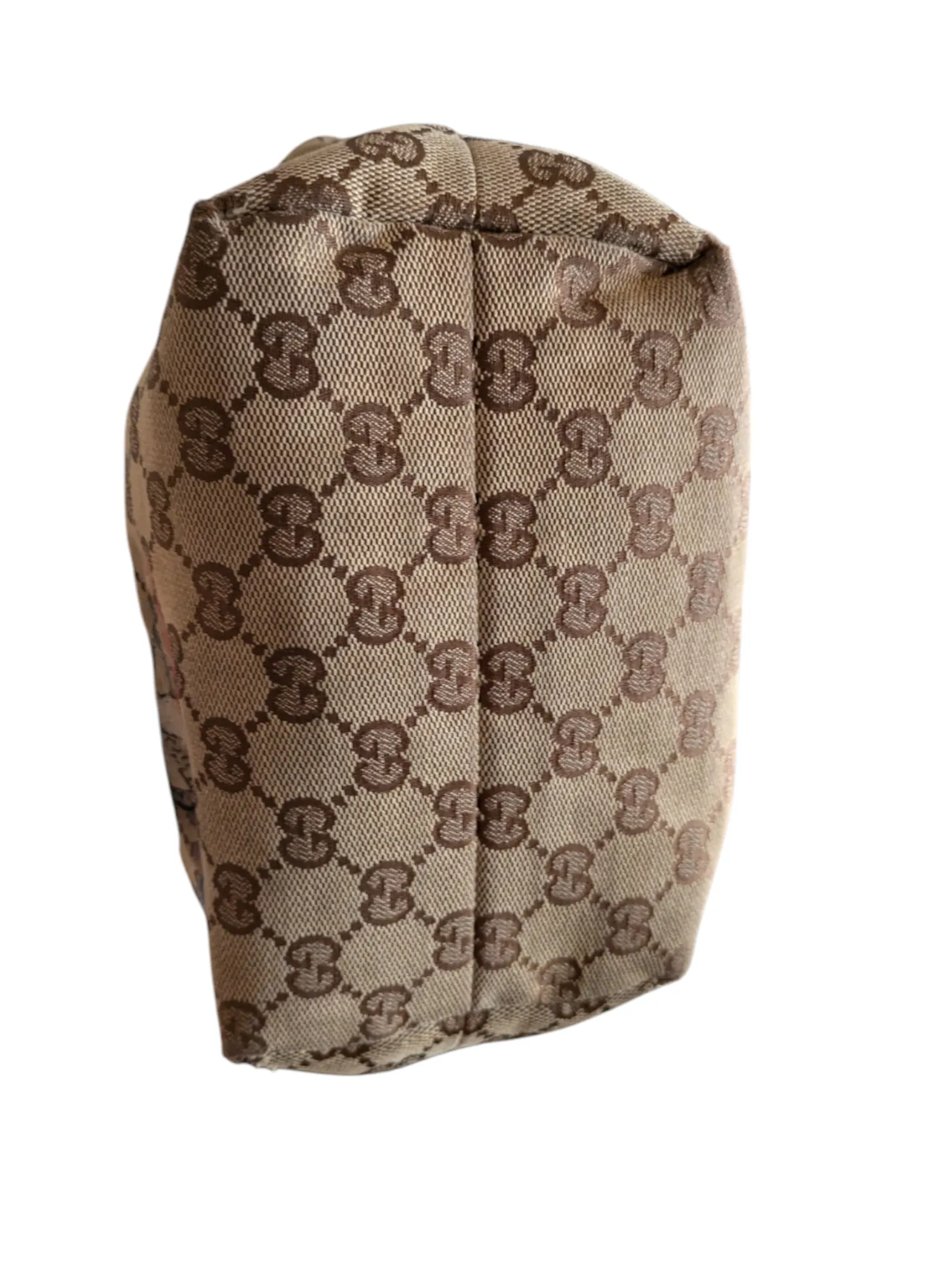 Gucci GG Canvas Mushroom Embroidered Tote Bag