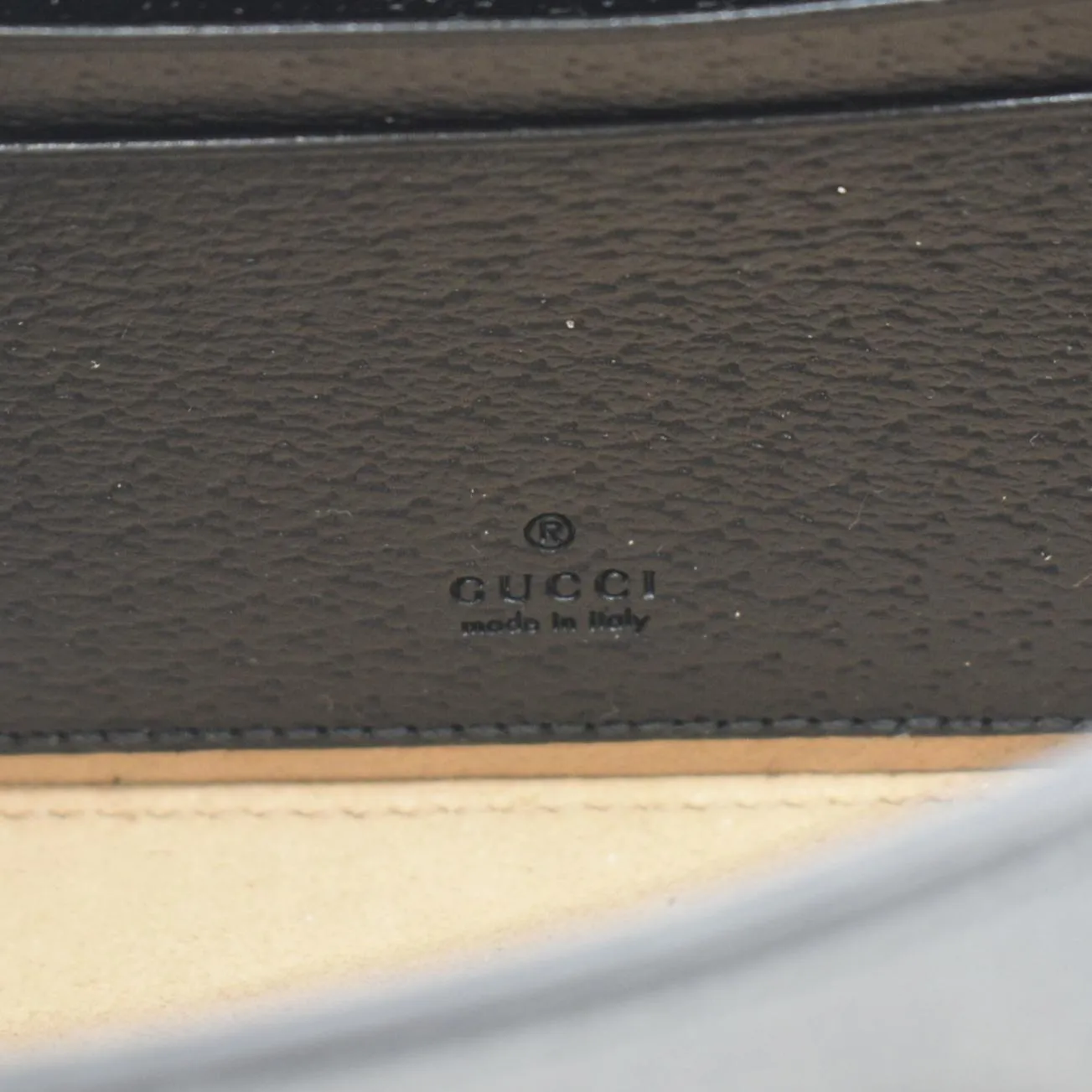 GUCCI Horsebit 1955 Flap Leather Shoulder Bag Black 732314
