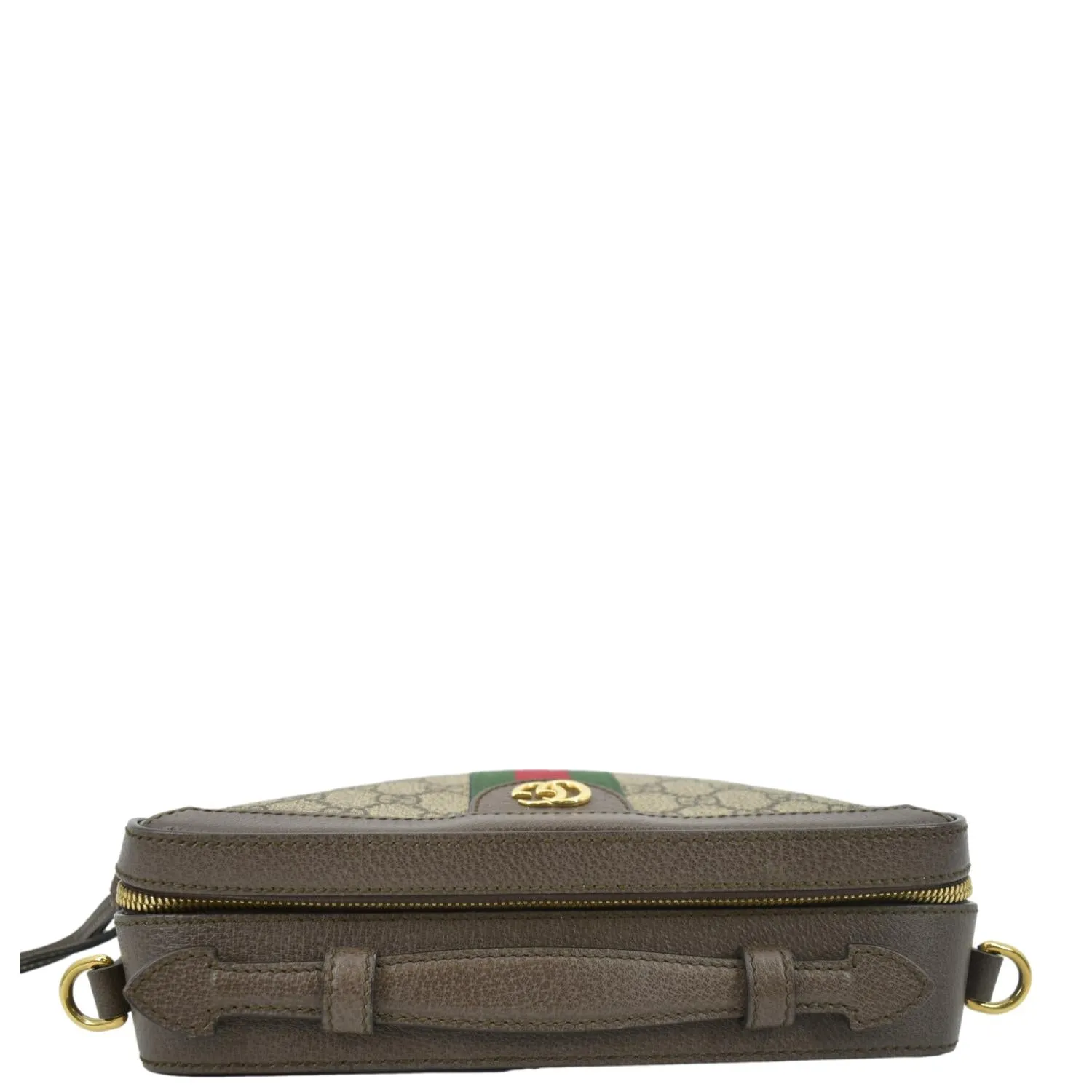 GUCCI Ophidia Web Small GG Supreme Canvas Shoulder Bag Beige 550622