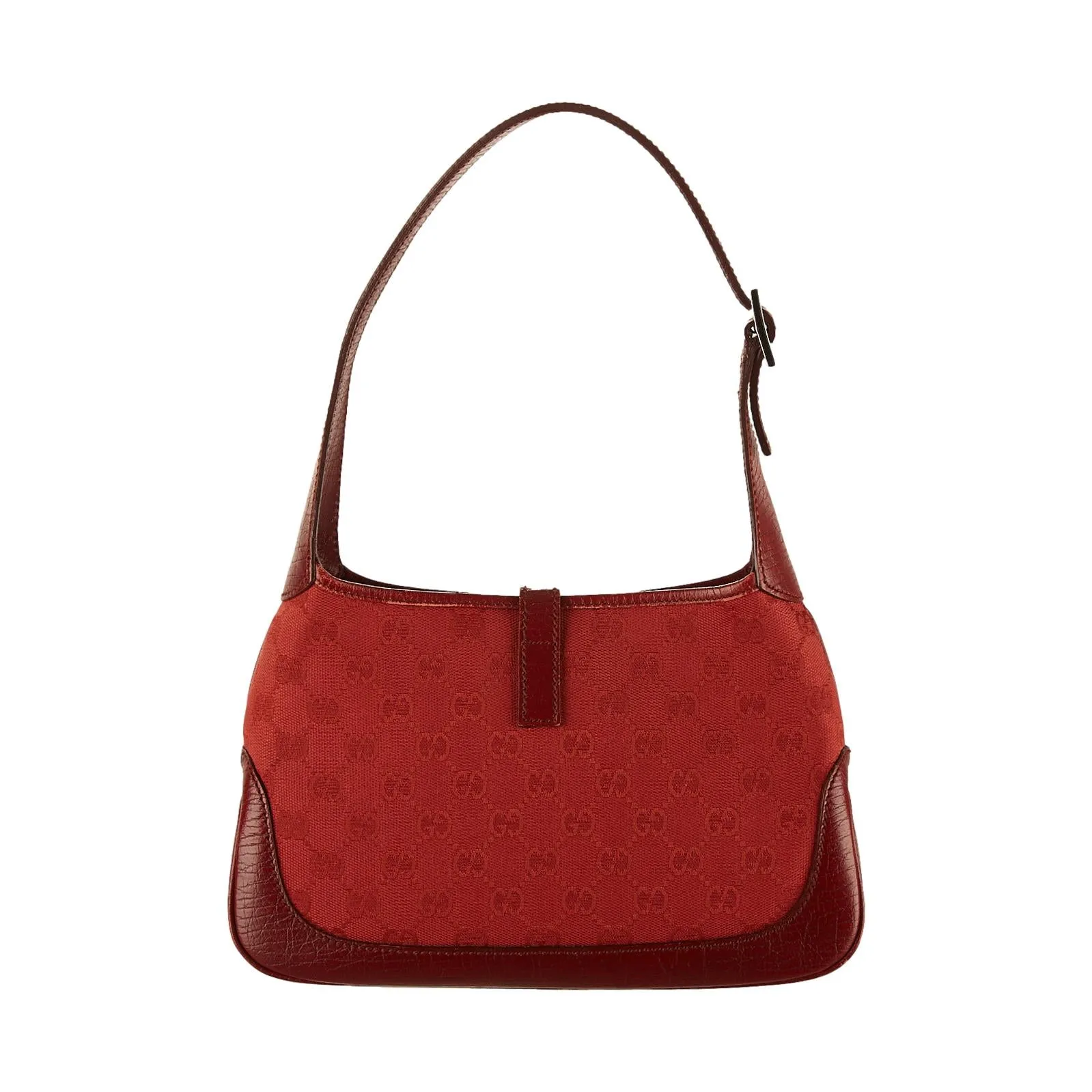 Gucci Red Canvas Jackie Bag