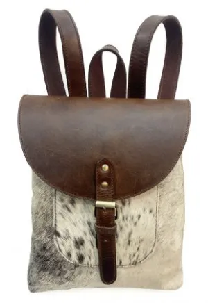 Hair on Cowhide Leather Backpack