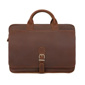 Handmade Pure Leather Men Doctors Briefcase Business Bag