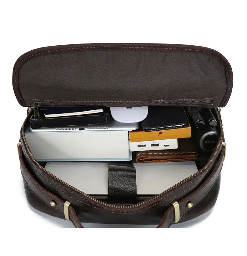 Handmade Vintage Full-Grain Leather Laptop Backpack