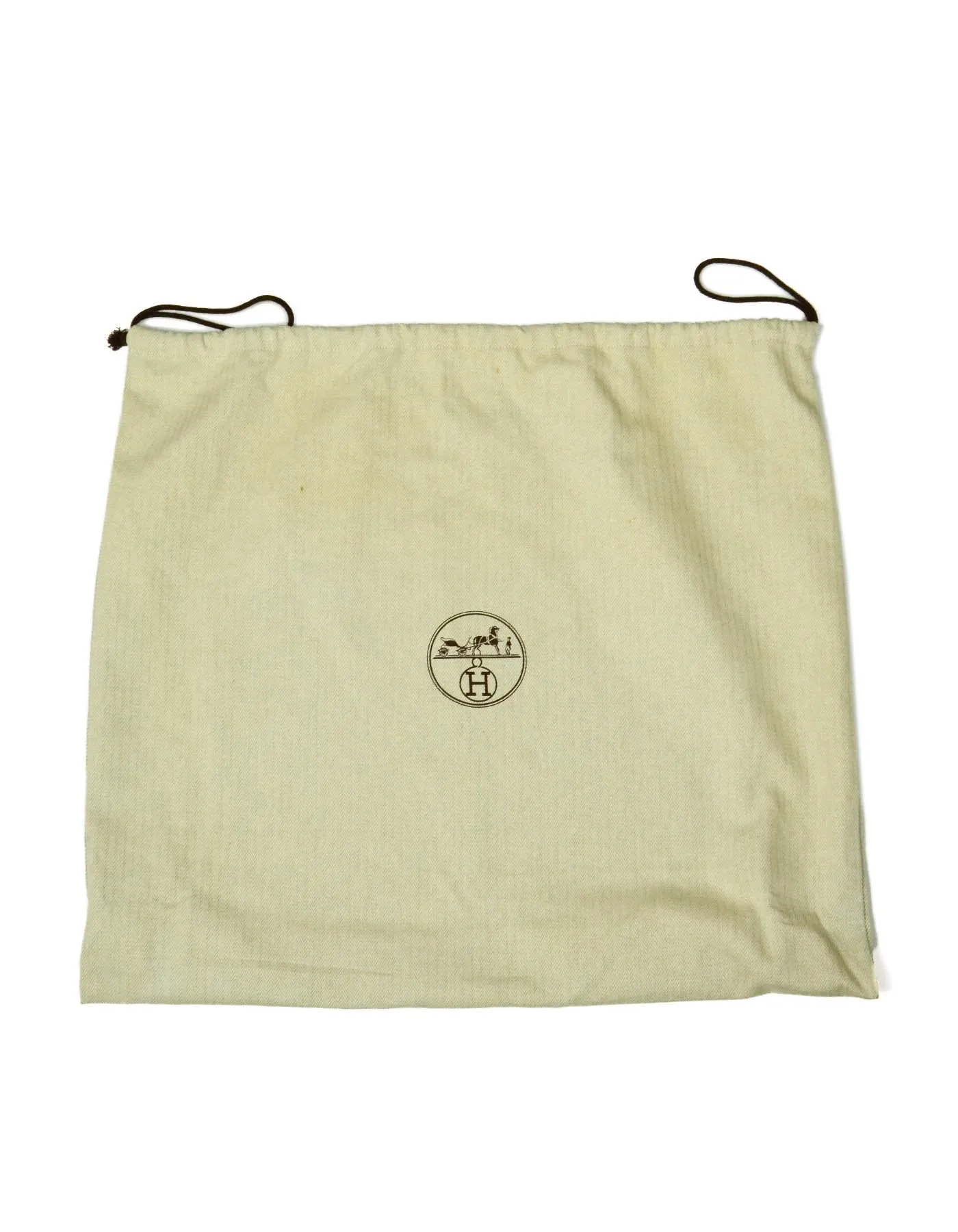 Hermes Jeune D'Or Yellow Leather & Canvas Toile Herbag Zip 39 Bag