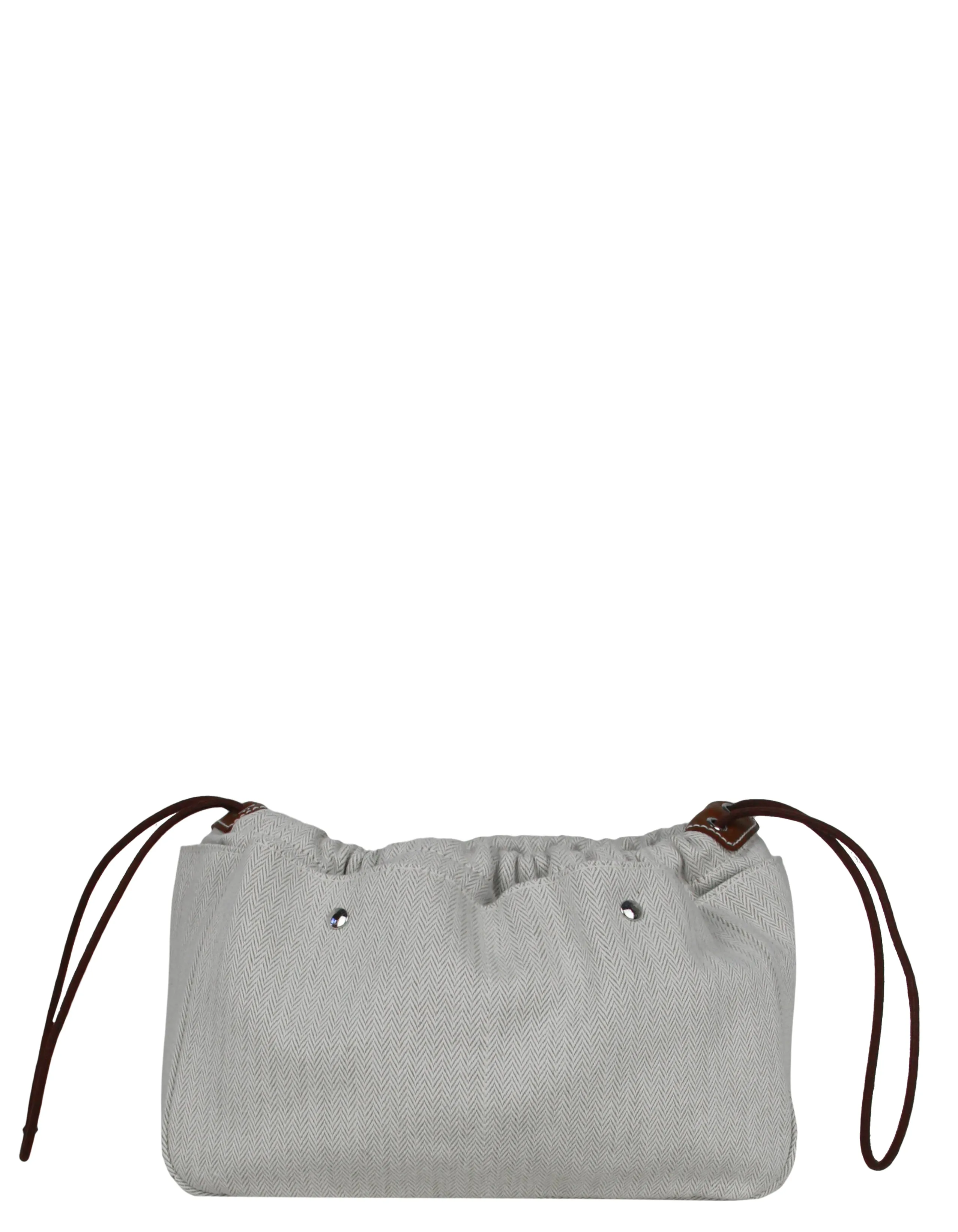 Hermes Natural Fauve Canvas Barenia Fourbi MM Bag Insert