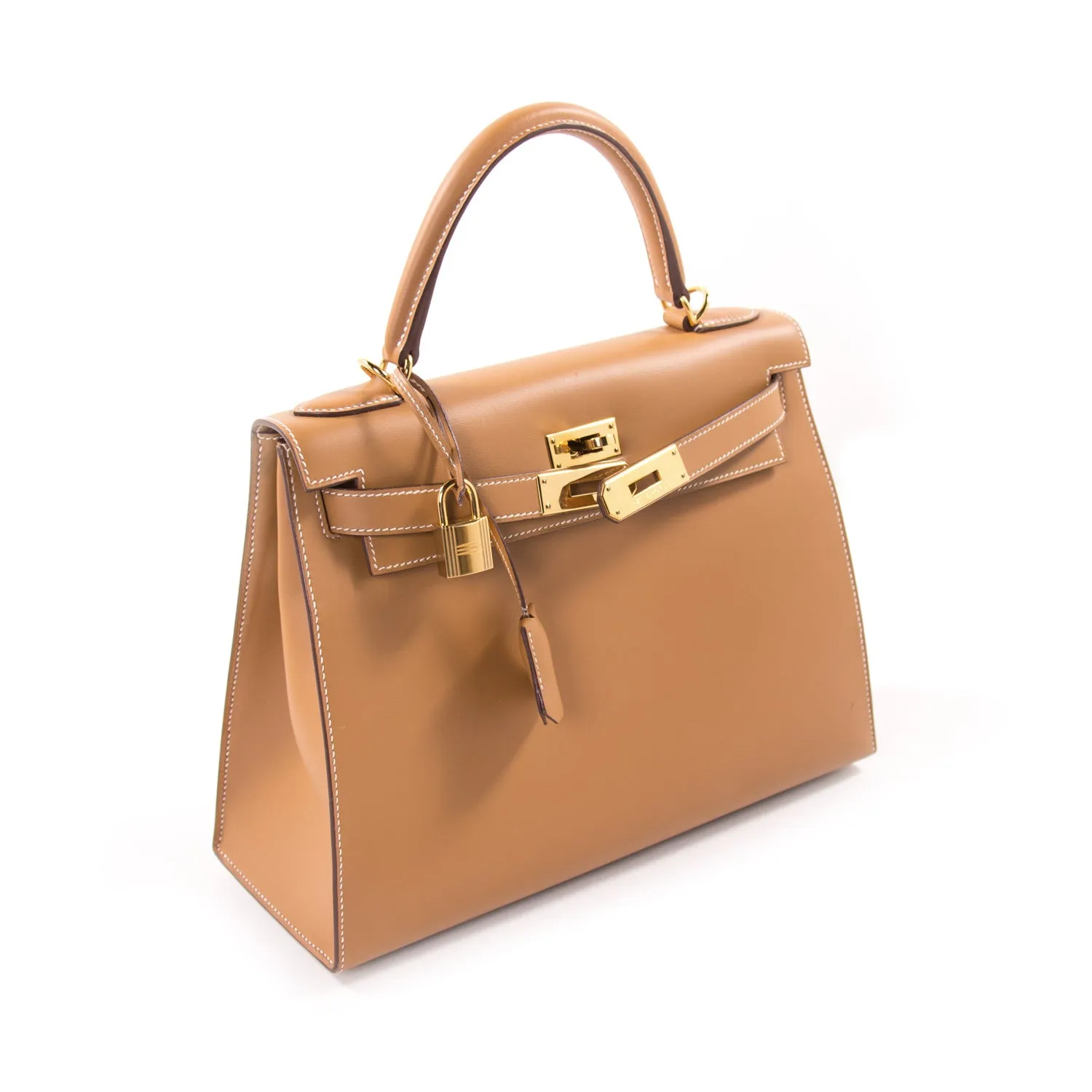 Hermès Kelly 28 Sellier Gold Chamonix Calf