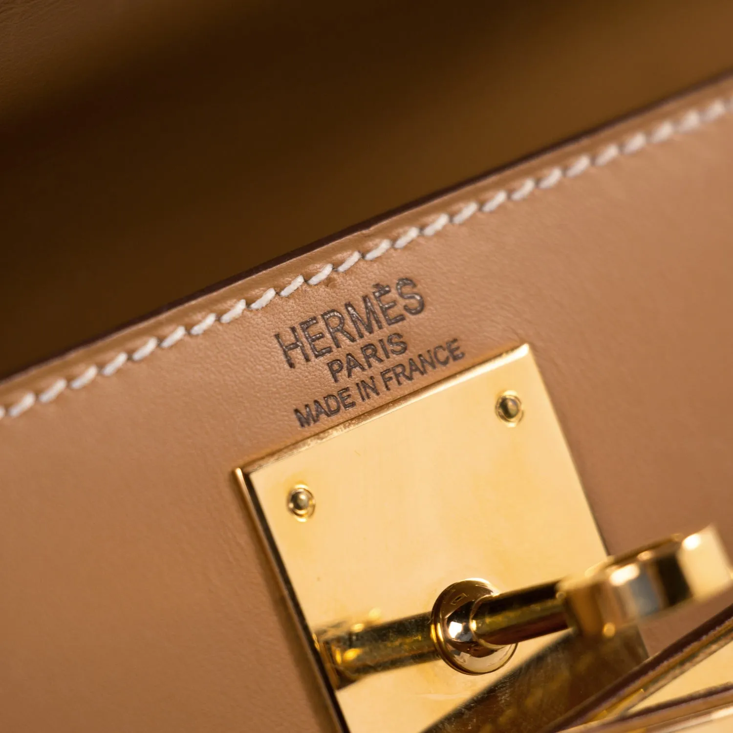 Hermès Kelly 28 Sellier Gold Chamonix Calf