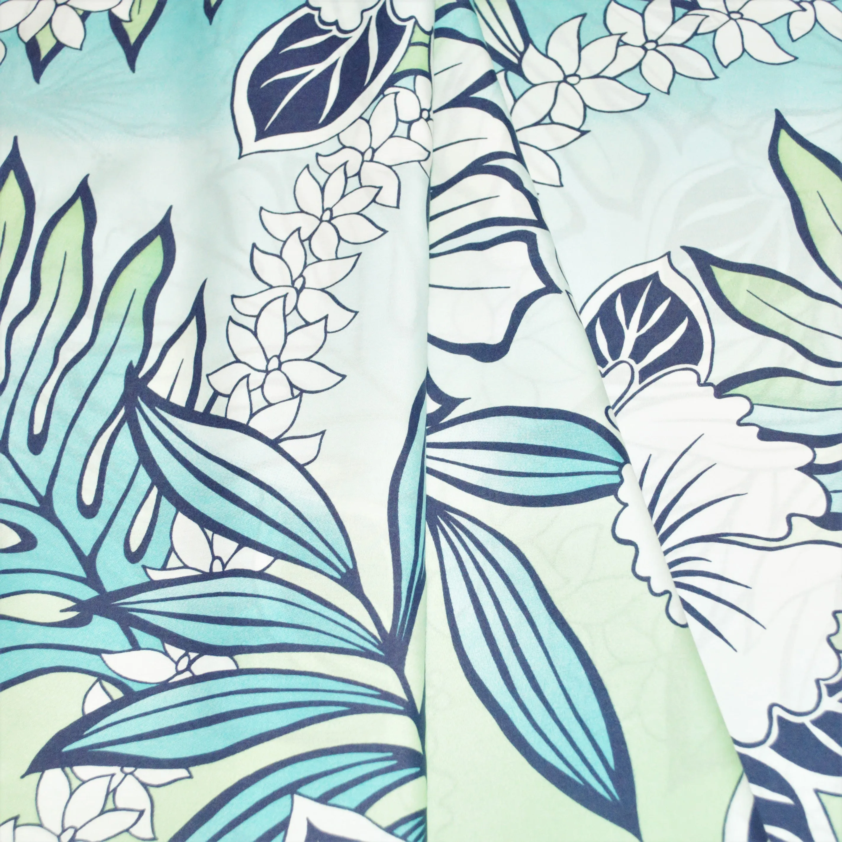 Hibiscus Monstera Tiare Lei Blue, Lime, White