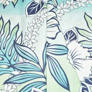 Hibiscus Monstera Tiare Lei Blue, Lime, White