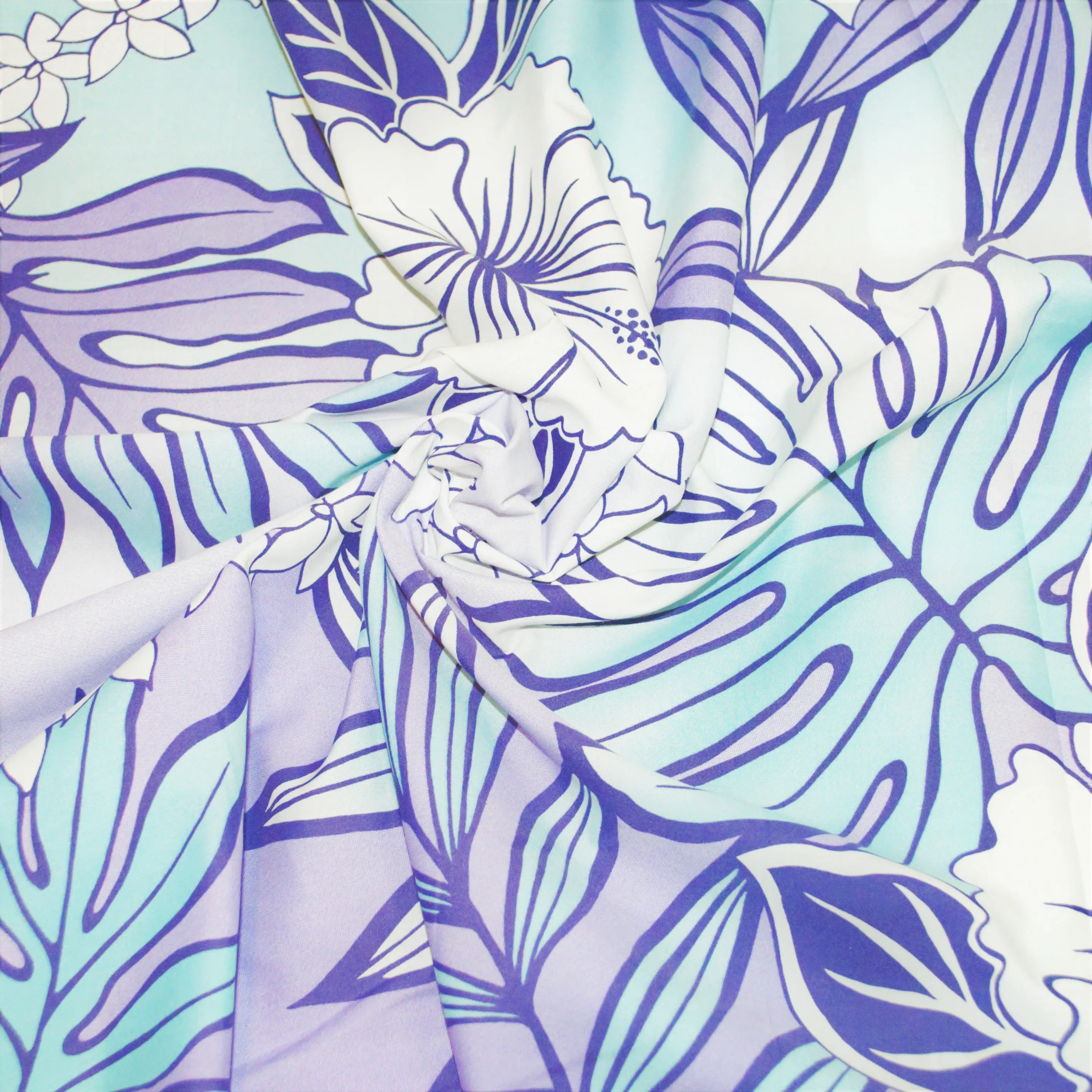 Hibiscus Monstera Tiare Lei Purple, Blue, White