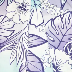 Hibiscus Monstera Tiare Lei Purple, Blue, White