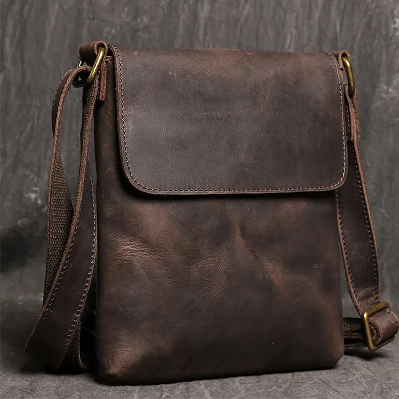 High Quality Messenger Bag For Men Genuine Leather Crossbody Bag Male Easy Travel Shoulder Bag for Tablet Men's Leather Handbag