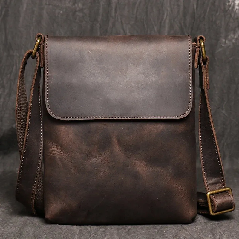 High Quality Messenger Bag For Men Genuine Leather Crossbody Bag Male Easy Travel Shoulder Bag for Tablet Men's Leather Handbag