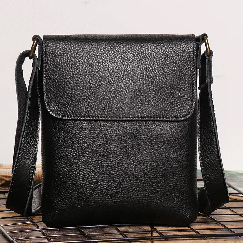 High Quality Messenger Bag For Men Genuine Leather Crossbody Bag Male Easy Travel Shoulder Bag for Tablet Men's Leather Handbag